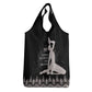 Haiti Neg Marron Grocery Bag Hope is Nothing Without Action - Silver