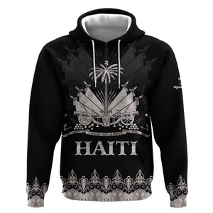 Haiti Neg Marron Hoodie Hope is Nothing Without Action - Silver