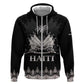 Haiti Neg Marron Hoodie Hope is Nothing Without Action - Silver