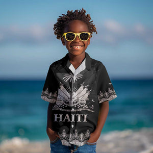 Haiti Neg Marron Kid Hawaiian Shirt Hope is Nothing Without Action - Silver