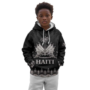 Haiti Neg Marron Kid Hoodie Hope is Nothing Without Action - Silver