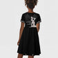 Haiti Neg Marron Kid Short Sleeve Dress Hope is Nothing Without Action - Silver