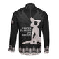Haiti Neg Marron Long Sleeve Button Shirt Hope is Nothing Without Action - Silver