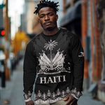 Haiti Neg Marron Long Sleeve Shirt Hope is Nothing Without Action - Silver