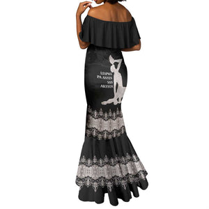 Haiti Neg Marron Mermaid Dress Hope is Nothing Without Action - Silver