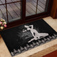 Haiti Neg Marron Rubber Doormat Hope is Nothing Without Action - Silver