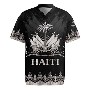 Haiti Neg Marron Rugby Jersey Hope is Nothing Without Action - Silver