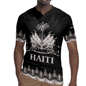 Haiti Neg Marron Rugby Jersey Hope is Nothing Without Action - Silver