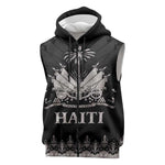 Haiti Neg Marron Sleeveless Zip Hoodie Hope is Nothing Without Action - Silver - African Pride