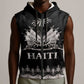 Haiti Neg Marron Sleeveless Zip Hoodie Hope is Nothing Without Action - Silver - African Pride