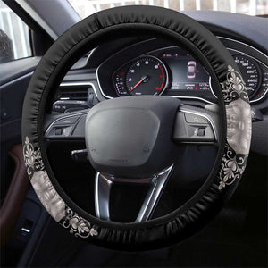 Haiti Neg Marron Steering Wheel Cover Hope is Nothing Without Action - Silver