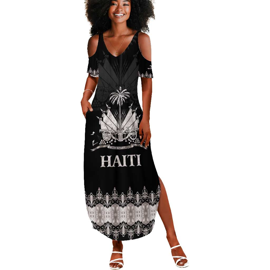 Haiti Neg Marron Summer Maxi Dress Hope is Nothing Without Action - Silver