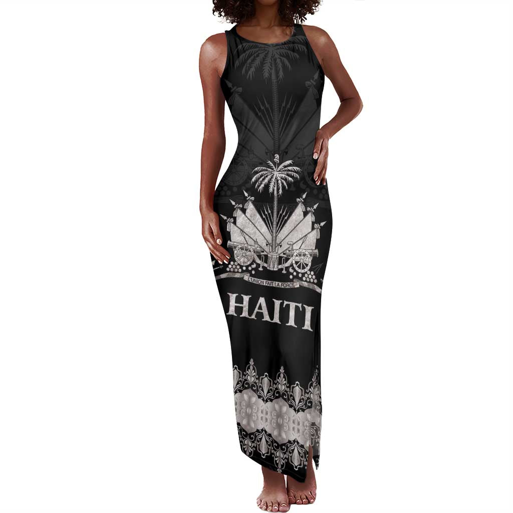 Haiti Neg Marron Tank Maxi Dress Hope is Nothing Without Action - Silver