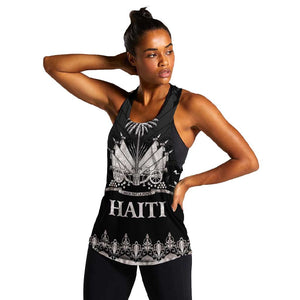 Haiti Neg Marron Women Racerback Tank Hope is Nothing Without Action - Silver