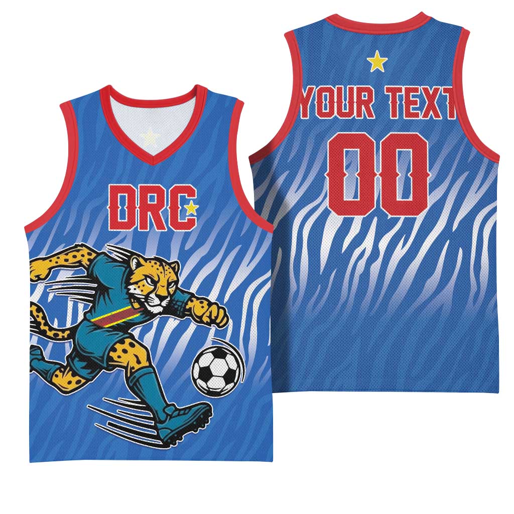 Custom Football 2026 DR Congo Leopards Basketball Jersey Warriors of the Equator