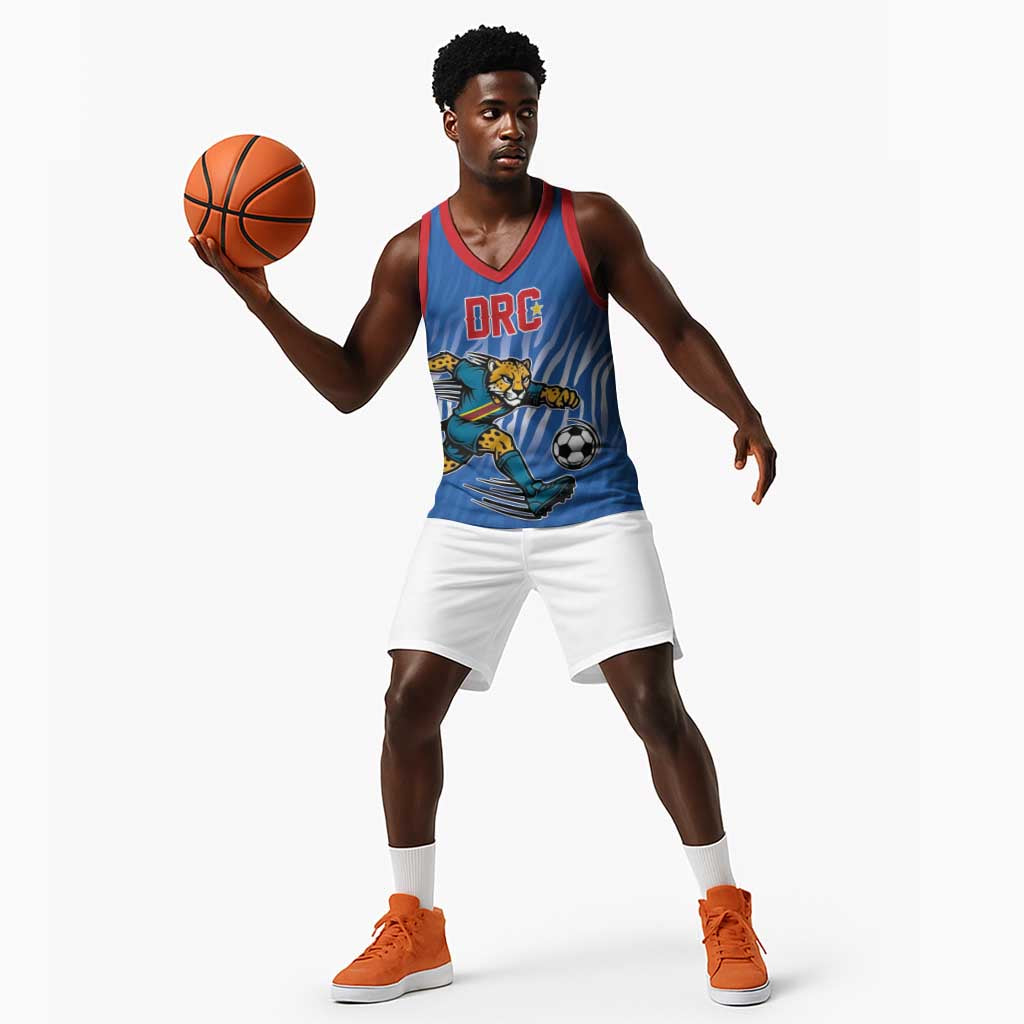 Custom Football 2026 DR Congo Leopards Basketball Jersey Warriors of the Equator