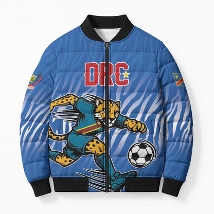 Custom Football 2026 DR Congo Leopards Bomber Puffer Jacket Warriors of the Equator