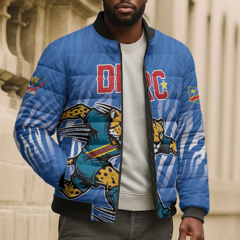 Custom Football 2026 DR Congo Leopards Bomber Puffer Jacket Warriors of the Equator
