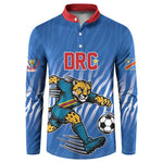 Custom Football 2026 DR Congo Leopards Button Sweatshirt Warriors of the Equator