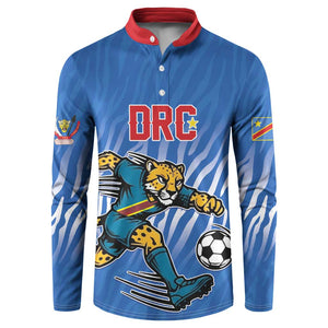 Custom Football 2026 DR Congo Leopards Button Sweatshirt Warriors of the Equator