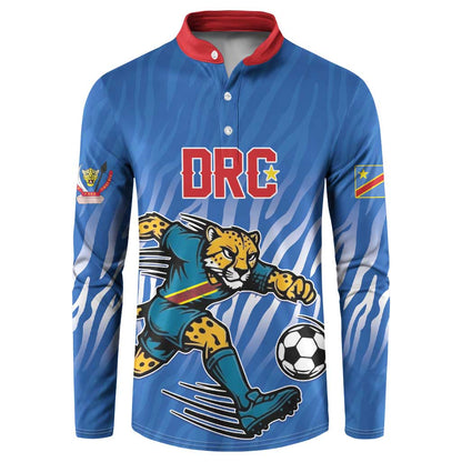 Custom Football 2026 DR Congo Leopards Button Sweatshirt Warriors of the Equator