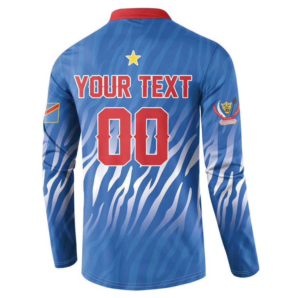 Custom Football 2026 DR Congo Leopards Button Sweatshirt Warriors of the Equator