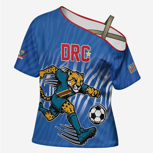 Custom Football 2026 DR Congo Leopards Cross Shoulder Shirt Warriors of the Equator