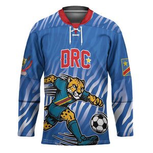 Custom Football 2026 DR Congo Leopards Hockey Jersey Warriors of the Equator