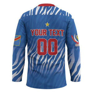 Custom Football 2026 DR Congo Leopards Hockey Jersey Warriors of the Equator
