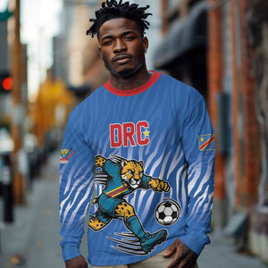 Custom Football 2026 DR Congo Leopards Long Sleeve Shirt Warriors of the Equator
