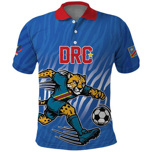 Custom Football 2026 DR Congo Leopards Polo Shirt Warriors of the Equator
