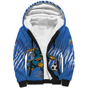 Custom Football 2026 DR Congo Leopards Sherpa Hoodie Warriors of the Equator