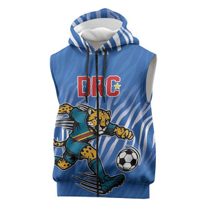 Custom Football 2026 DR Congo Leopards Sleeveless Zip Hoodie Warriors of the Equator