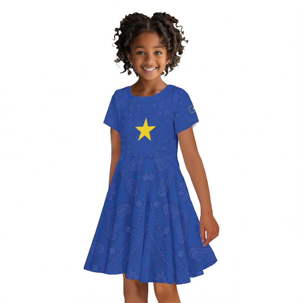 Congo Free State 1885-1908 Kid Short Sleeve Dress Werk en voortgang