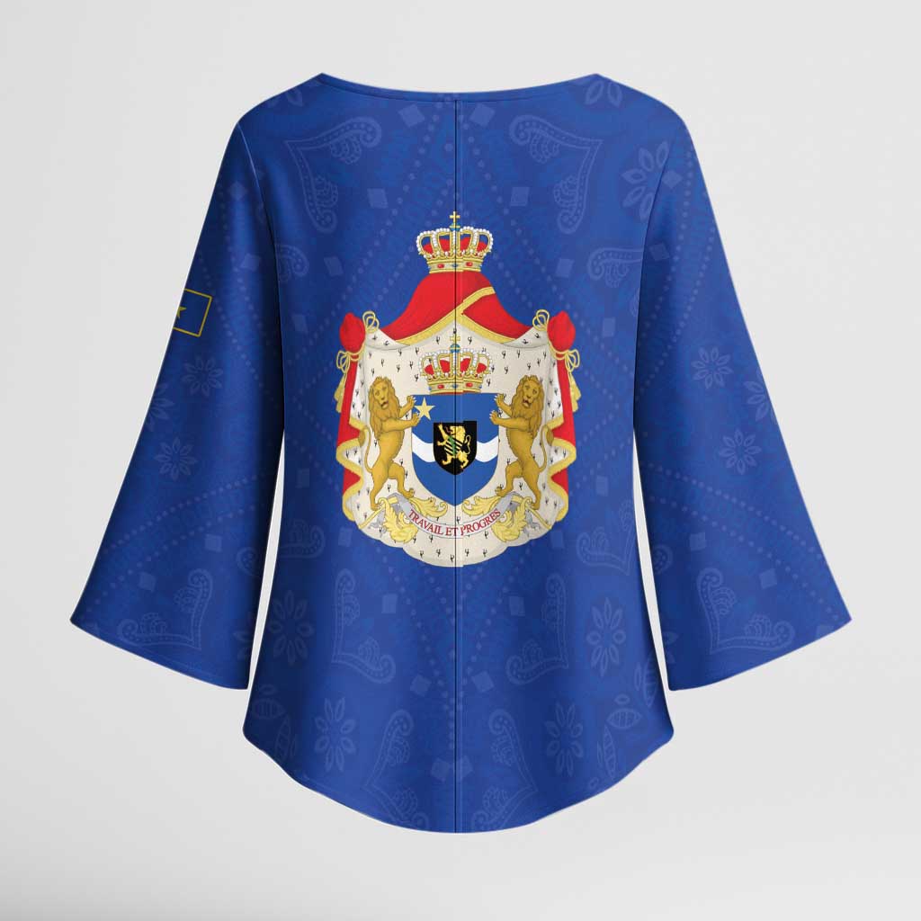 Congo Free State 1885-1908 Kimono Sleeve Blouse Werk en voortgang