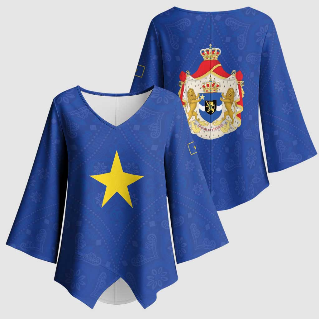 Congo Free State 1885-1908 Kimono Sleeve Blouse Werk en voortgang