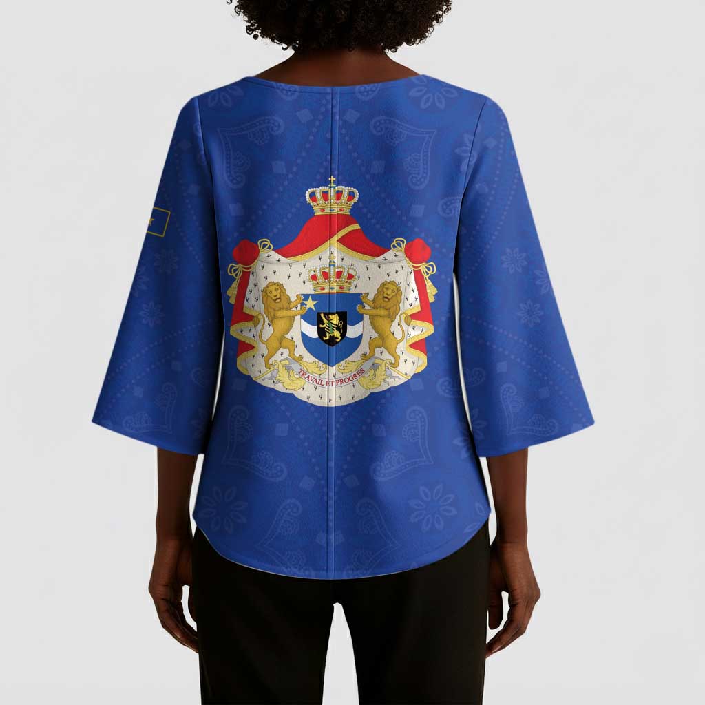 Congo Free State 1885-1908 Kimono Sleeve Blouse Werk en voortgang