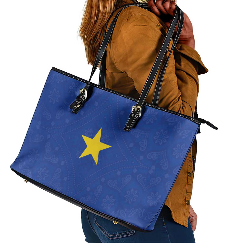 Congo Free State 1885-1908 Leather Tote Bag Werk en voortgang