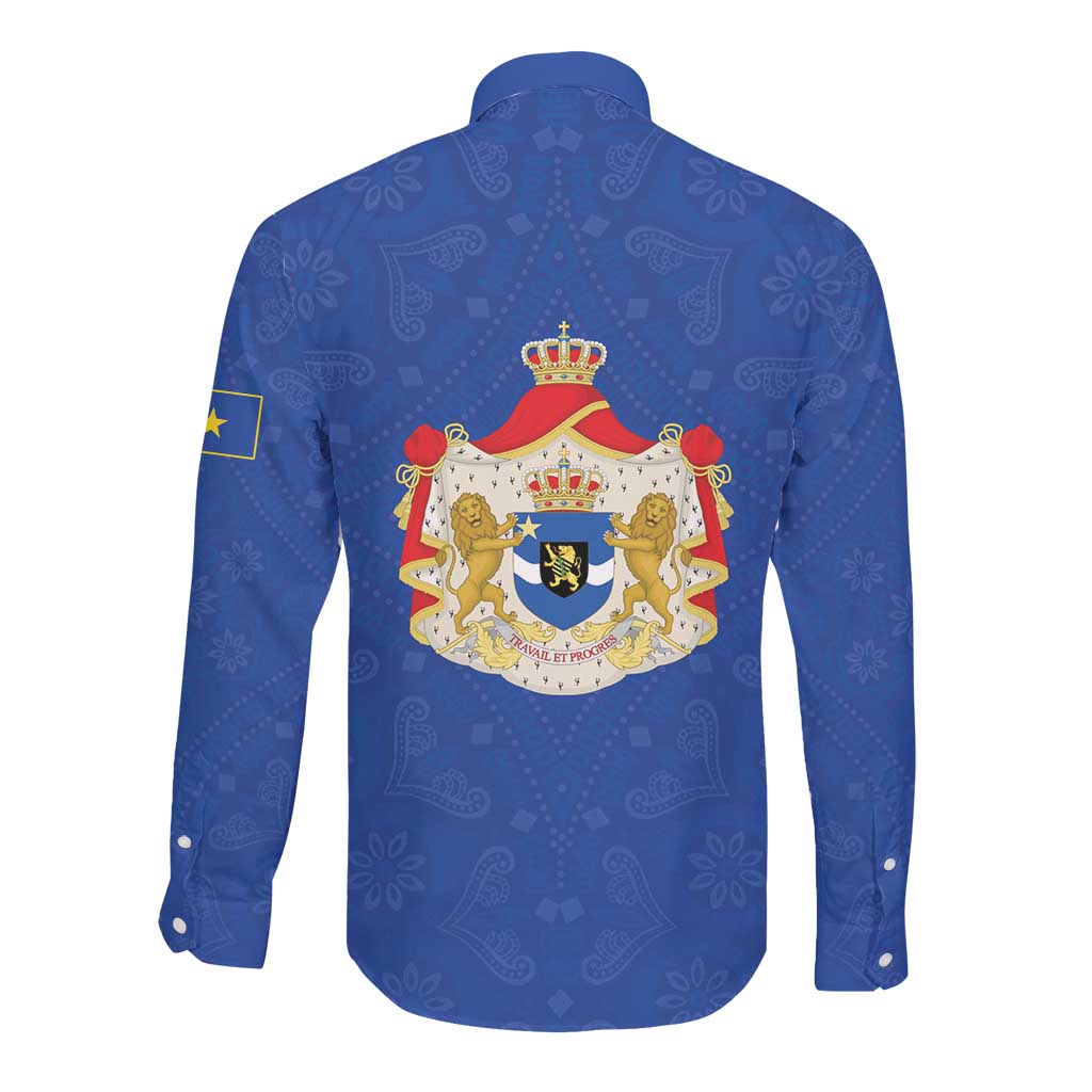 Congo Free State 1885-1908 Long Sleeve Button Shirt Werk en voortgang