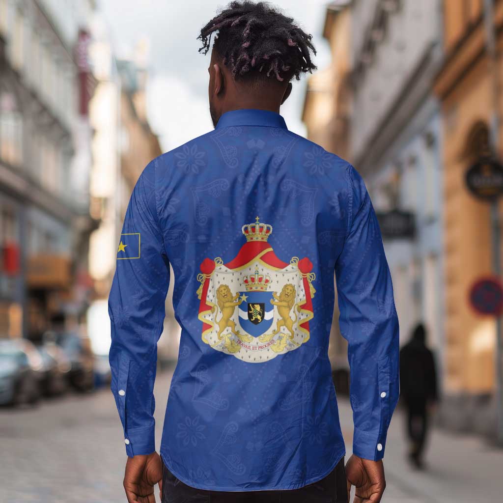 Congo Free State 1885-1908 Long Sleeve Button Shirt Werk en voortgang
