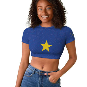 Congo Free State 1885-1908 Raglan Cropped T shirt Werk en voortgang