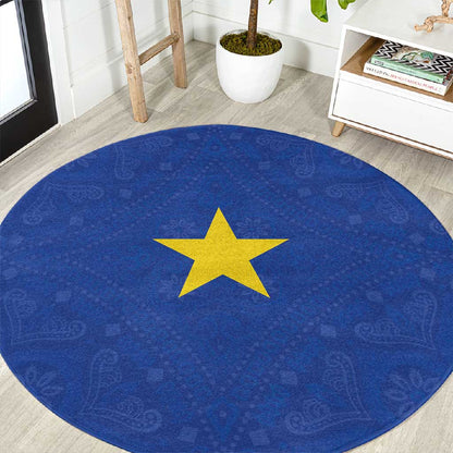 Congo Free State 1885-1908 Round Carpet Werk en voortgang
