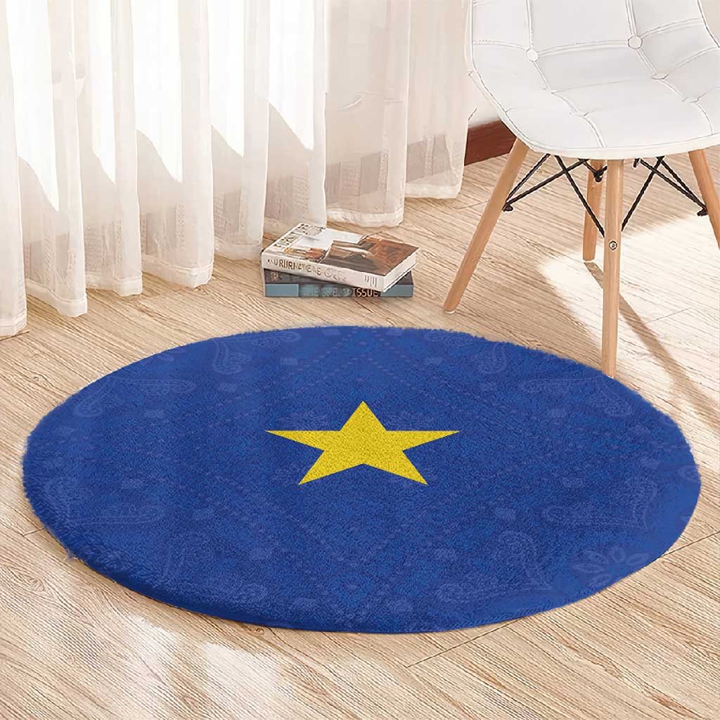 Congo Free State 1885-1908 Round Carpet Werk en voortgang