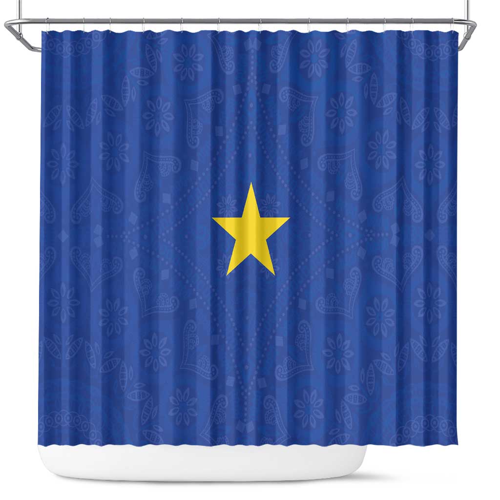 Congo Free State 1885-1908 Shower Curtain Werk en voortgang