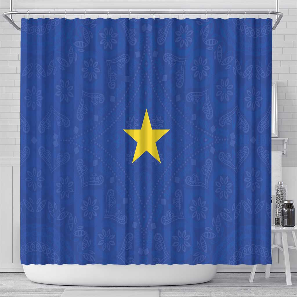 Congo Free State 1885-1908 Shower Curtain Werk en voortgang