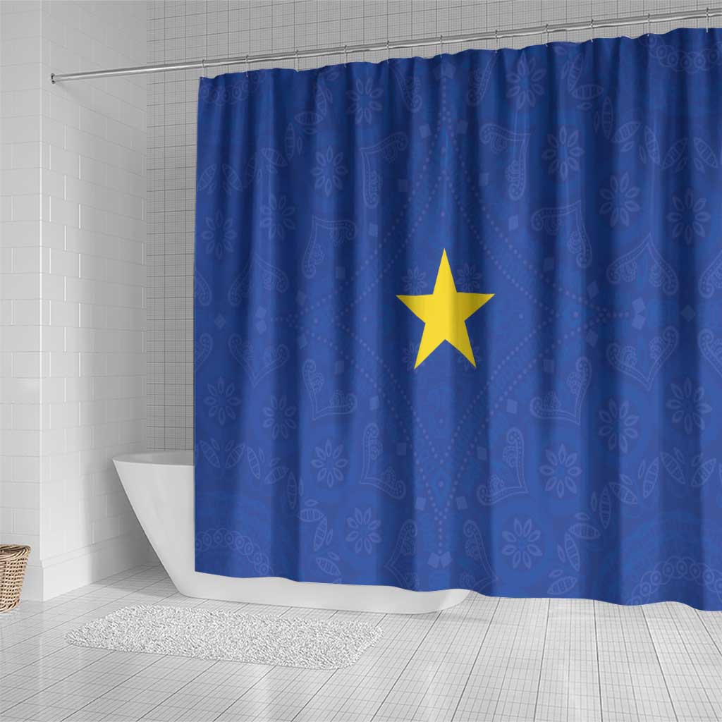 Congo Free State 1885-1908 Shower Curtain Werk en voortgang
