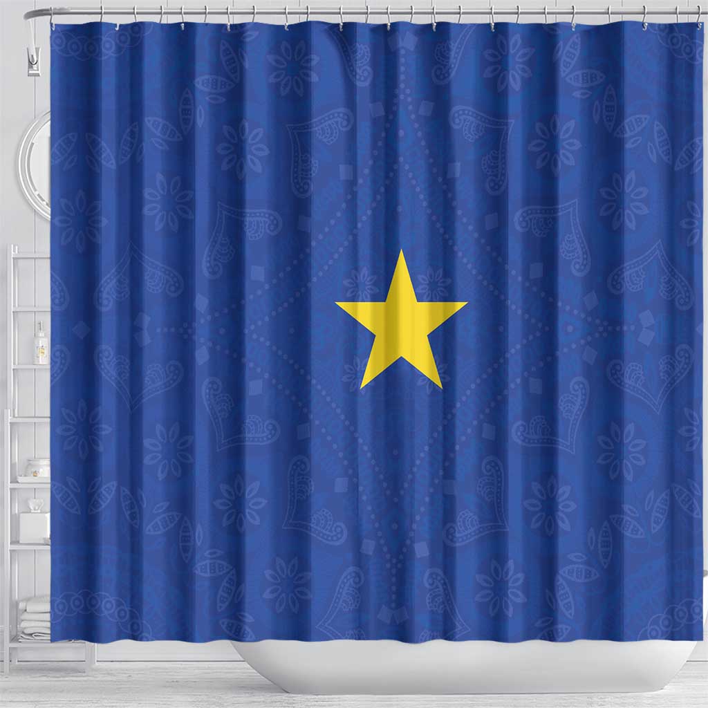 Congo Free State 1885-1908 Shower Curtain Werk en voortgang