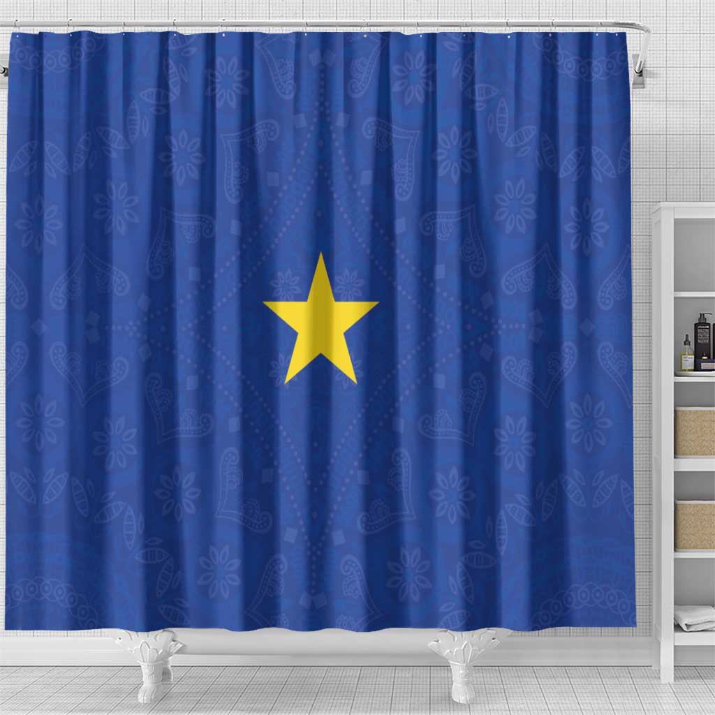 Congo Free State 1885-1908 Shower Curtain Werk en voortgang