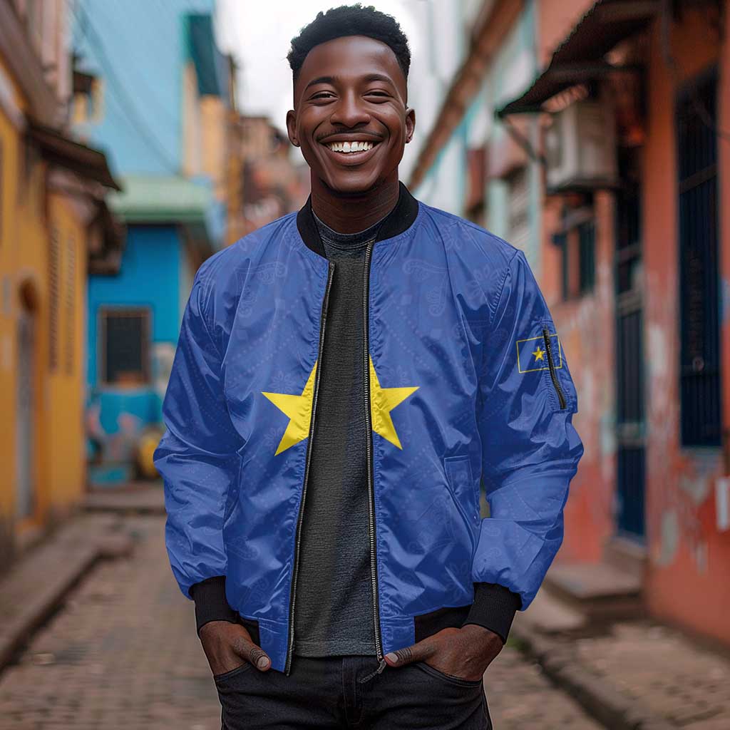 Congo Free State 1885-1908 Sleeve Zip Bomber Jacket Werk en voortgang