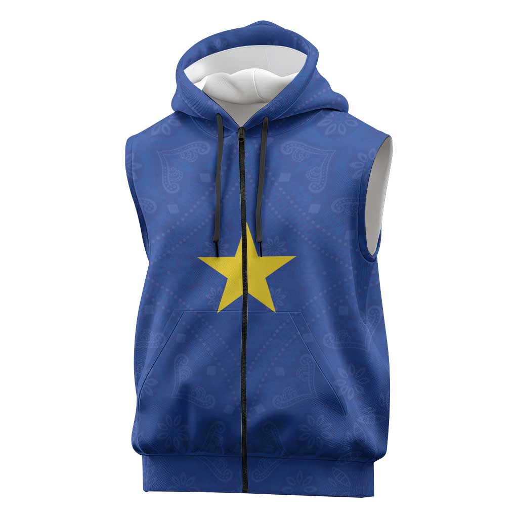 Congo Free State 1885-1908 Sleeveless Zip Hoodie Werk en voortgang